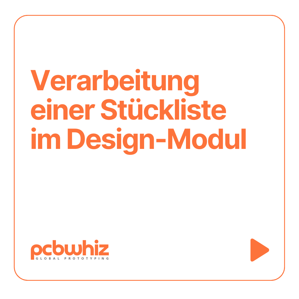 Processing a parts list in the design module - pcbwhiz | PCB & PCBA Partner